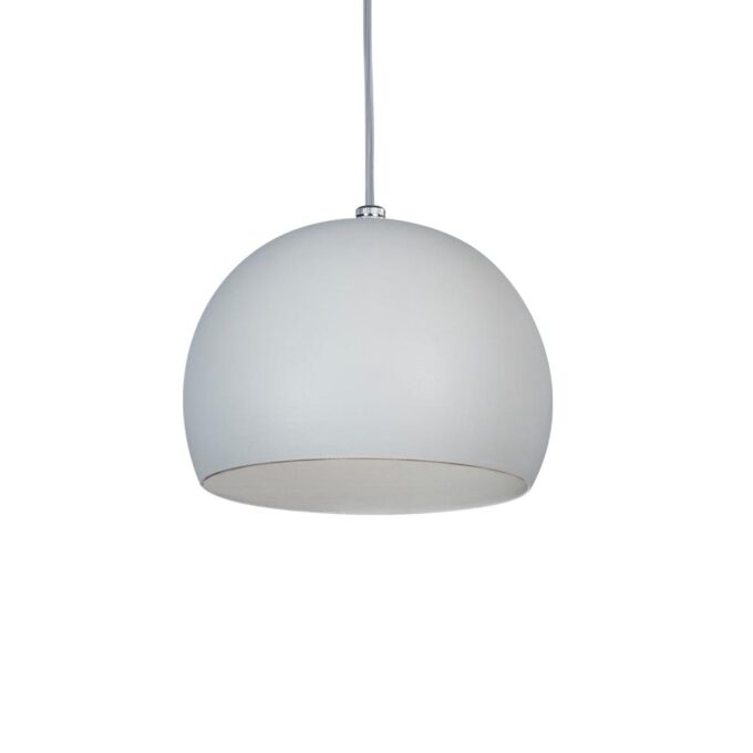 COLGANTE BALL 1 LUZ BLANCO MICROTEXTURADO - COCINA - FB Iluminación