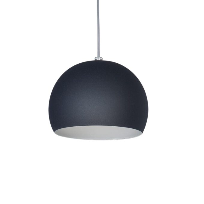 COLGANTE BALL 1 LUZ NEGRO MICROTEXTURADO - COCINA - FB Iluminación