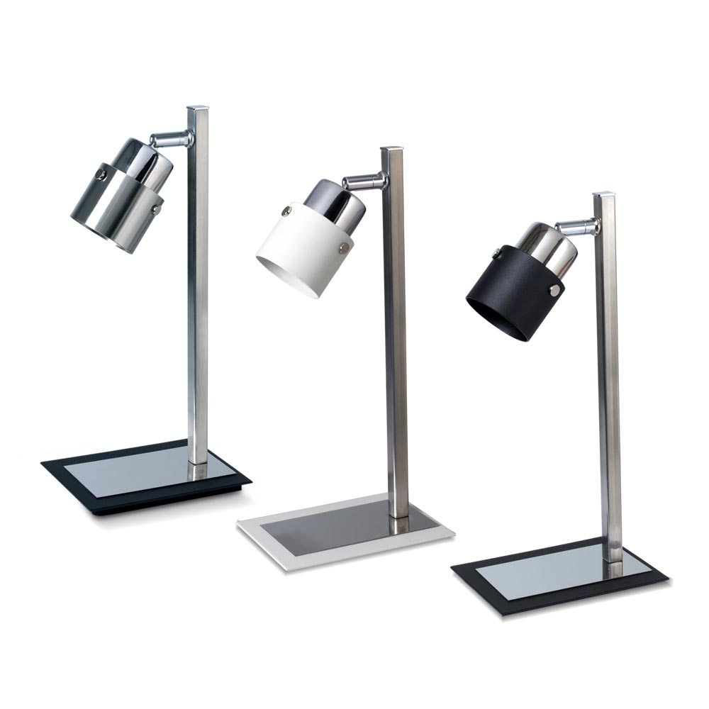 VELADOR UP 1 LUZ PLATIL CROMO - DORMITORIO - FB Iluminación