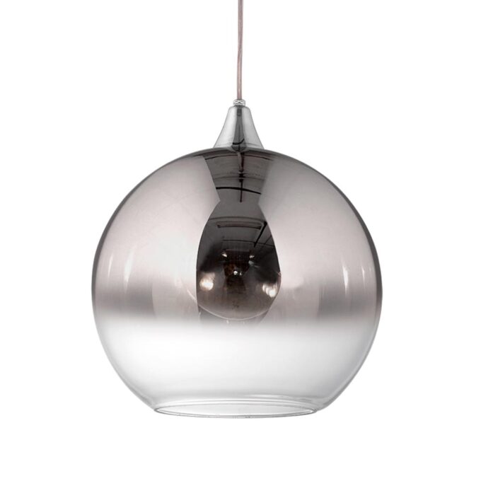 COLGANTE CARACAS 1 LUZ VIDRIO DEGRADE CROMO - LIVING - FB Iluminación