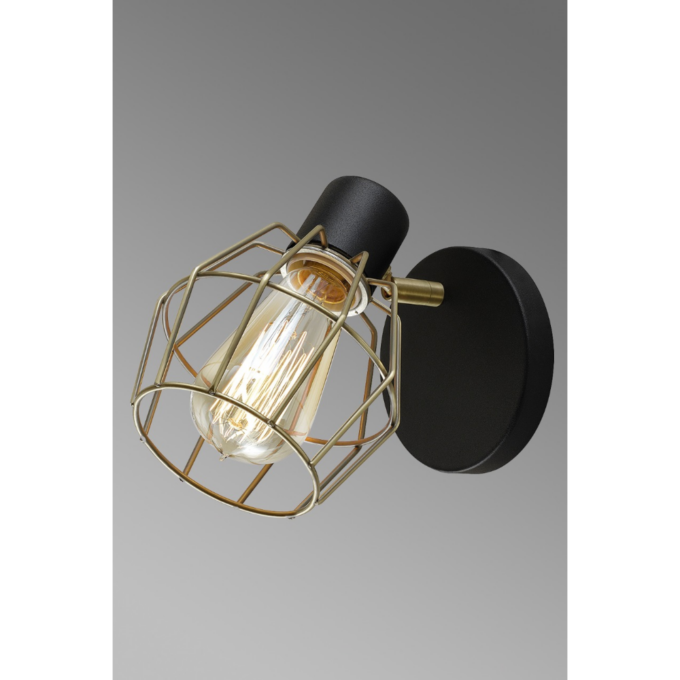 APLIQUE PARED Pantalla diamante 1L BRONCE - LIVING - FB Iluminación