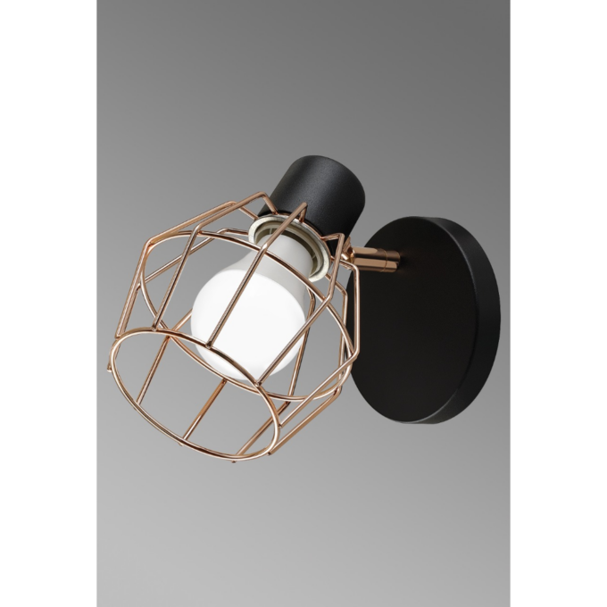 APLIQUE PARED Pantalla diamante 1L COBRE - LIVING - FB Iluminación