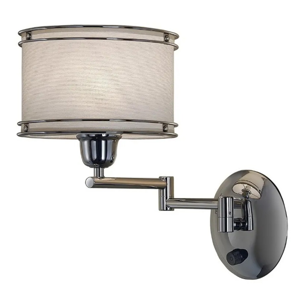 APLIQUE VELADOR Redondo 1 LUZ BLANCO / ROJO / NEGRO - DORMITORIO - FB Iluminación