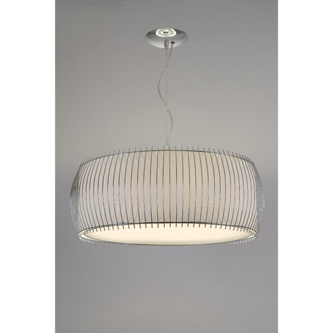 COLGANTE MANDARINA 3 LUCES Tapa desmontable BLANCO / ROJO / NEGRO - LIVING - FB Iluminación