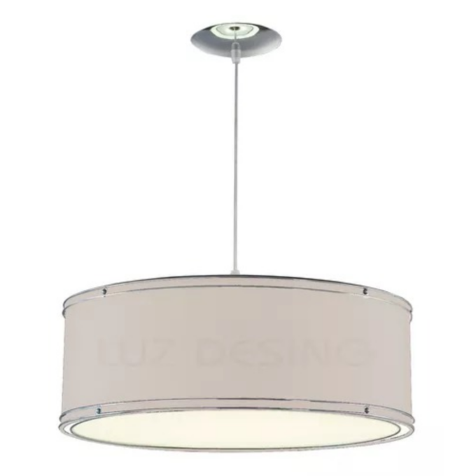 COLGANTE REDONDO 3 LUCES Tapa desmontable BLANCO / ROJO / NEGRO - LIVING - FB Iluminación