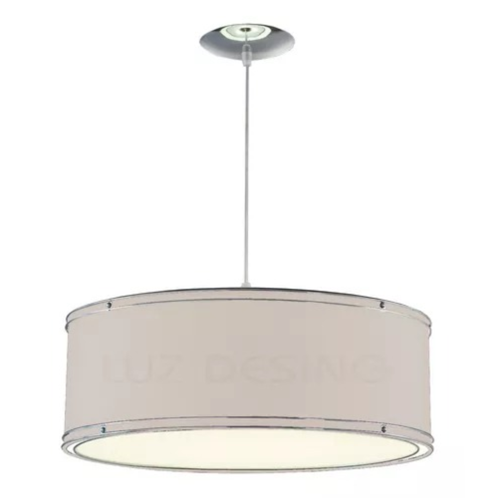 COLGANTE REDONDO 3 LUCES Tapa desmontable BLANCO / ROJO / NEGRO - LIVING - FB Iluminación