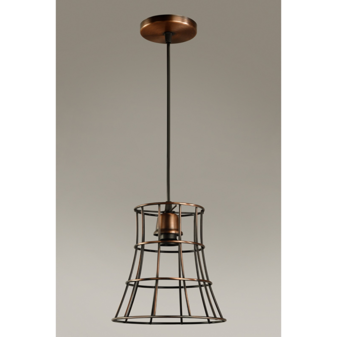 COLGANTE LISTON Galera 1LUZ COBRE VIEJO - COCINA - FB Iluminación