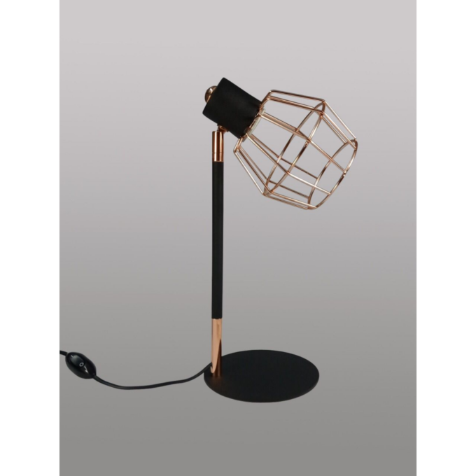 VELADOR JAULA Pantalla diamante 1L COBRE - DORMITORIO - FB Iluminación