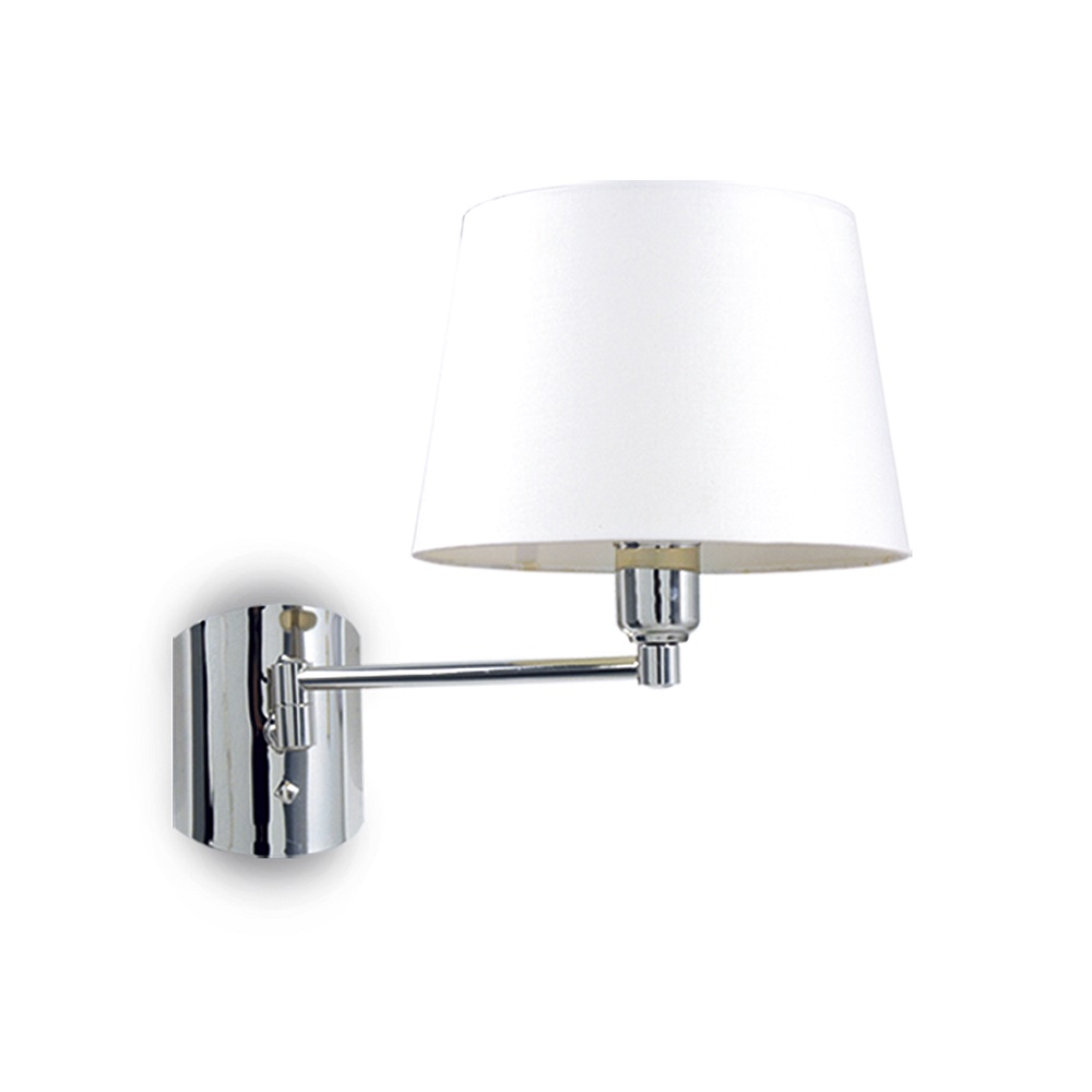 APLIQUE BARCELONA 1 LUZ CROMO / ORO - DORMITORIO - FB Iluminación