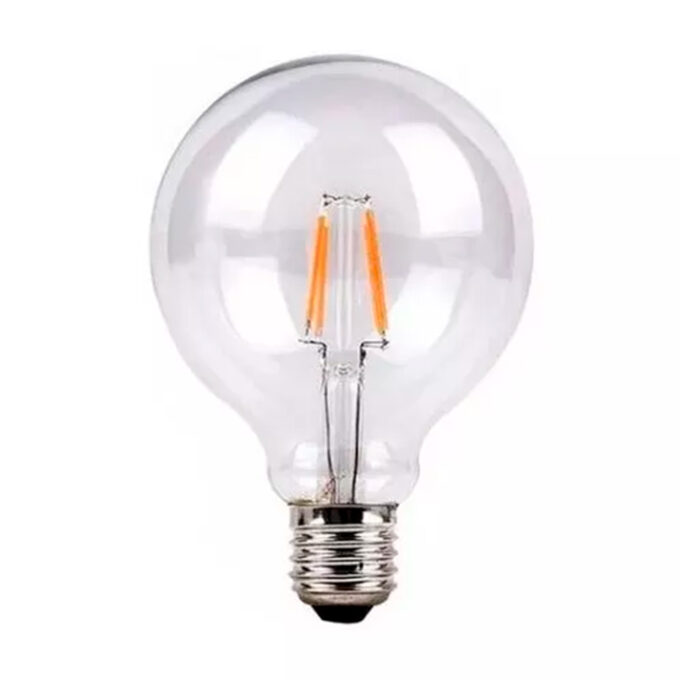 Lámpara FILAMENTOS LED vintage globo G-95 AMBAR 7W CALIDO - Focos - FB Iluminación