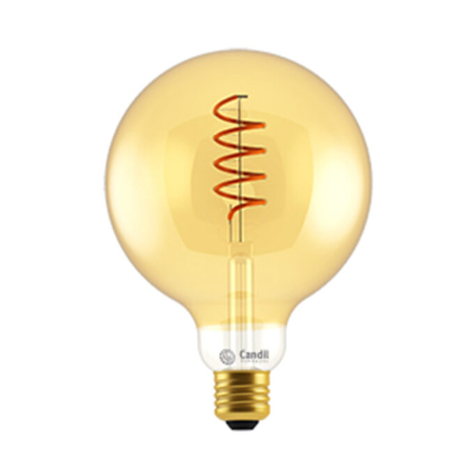 Lámpara FILAMENTOS LED vintage gold GLOBO G-125 5W CALIDO - Focos - FB Iluminación