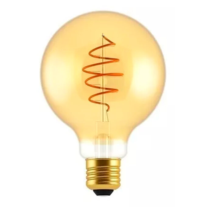 Lámpara FILAMENTOS LED vintage gold GLOBO G-80 5W CALIDO - Focos - FB Iluminación